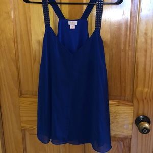Blue Pixley tank top